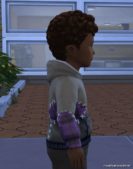 Sims 4 Kid Clothes Mod: Toddler Virgil Hoodie (Image #4)