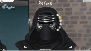 Sims 4 Mod: Kylo Ren’s Maxis Match Mask (Image #2)