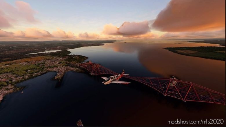 The Forth Bridges With North And South Queensferry – Scotland for Microsoft Flight Simulator 2020