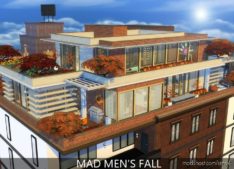 MAD MEN Fall House for The Sims 4