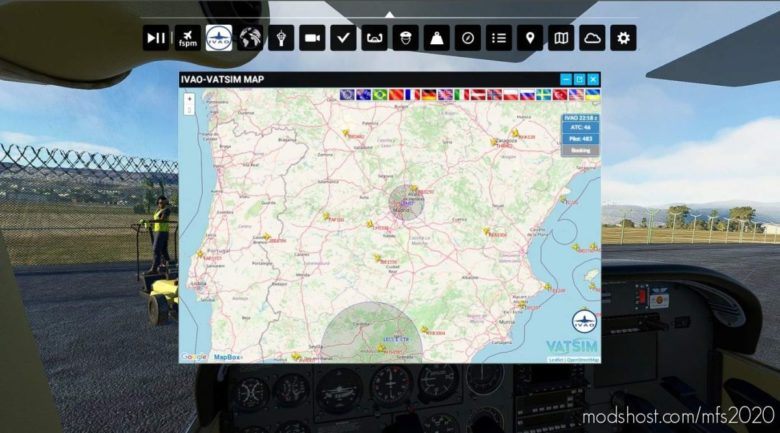 Ivao-Vatsim Map for Microsoft Flight Simulator 2020