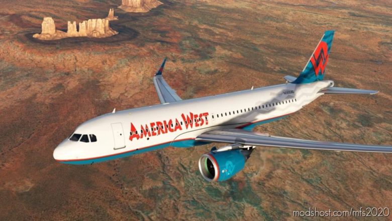 America West Airlines 90S A320Neo [4K Livery] for Microsoft Flight Simulator 2020