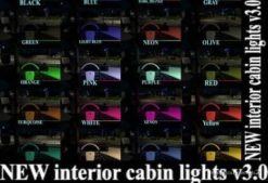 NEW Interior Cabin Lights V3.0 for Euro Truck Simulator 2