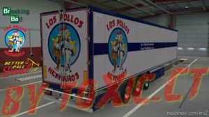 LOS Pollos Hermanos Skin Trailer V2.0.1 for Euro Truck Simulator 2