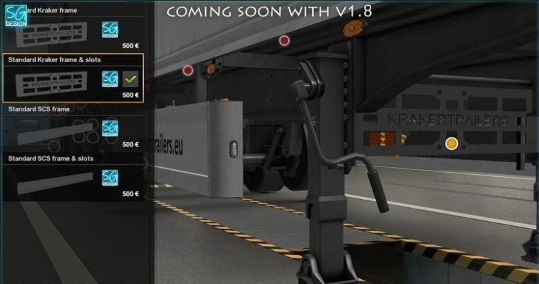 SCS Trailer Tuning Pack for Euro Truck Simulator 2