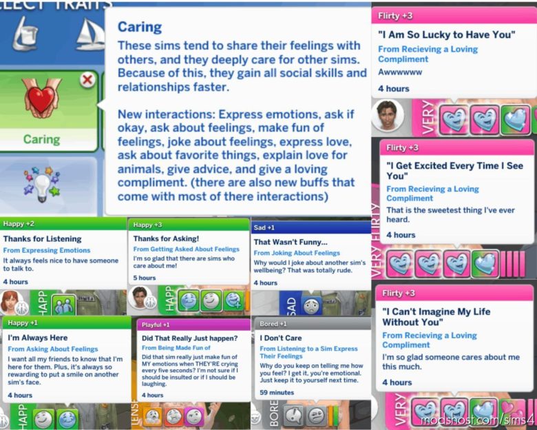 Trats: Argumentative And Caring for The Sims 4