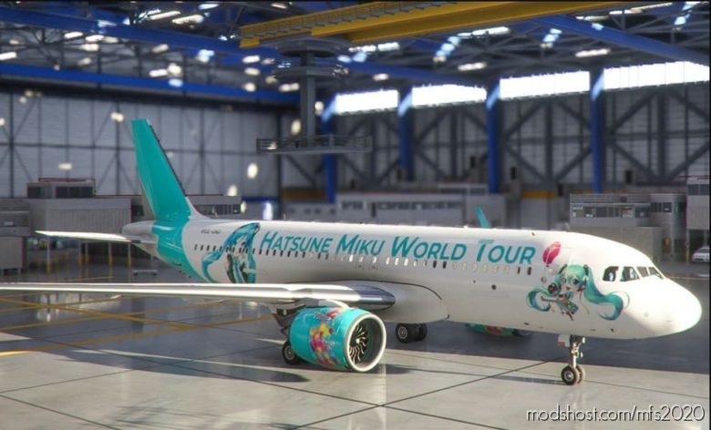 A320Neo Hatsune Miku Vocaloid World Tour for Microsoft Flight Simulator 2020