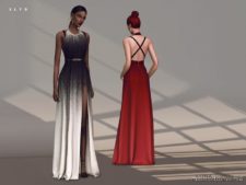 Sims 4 Clothes Mod: Luna Dress (Image #2)