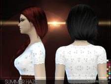 Sims 4 Mod: Stealthic – Summer Haze (Female Hair) (Image #2)