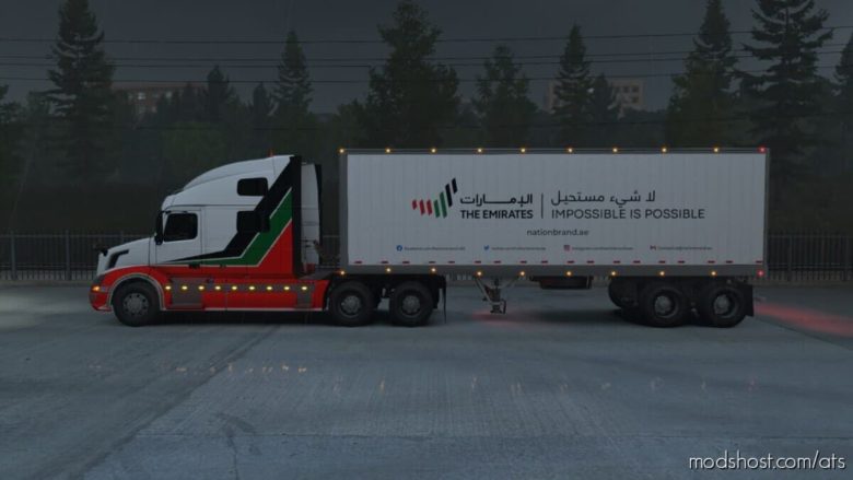The Emirates Trailer Pack V2.0 for American Truck Simulator