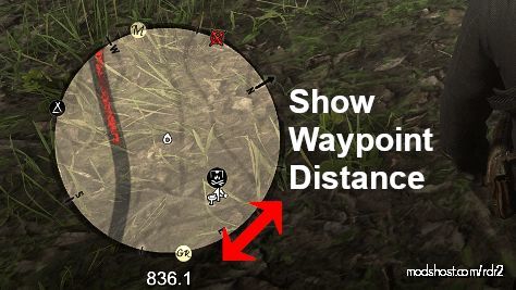 Show Waypoint Distance for Red Dead Redemption 2