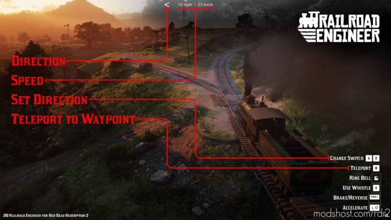 The Curse Of The Ghost Train (Railroad Engineer V2.1) for Red Dead Redemption 2