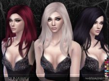 Sims 4 Mod: Stealthic – Runaway (Female Hair) (Image #2)