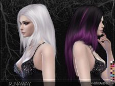 Sims 4 Mod: Stealthic – Runaway (Female Hair) (Image #3)