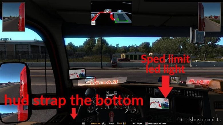 GPS RG PRO RED LED HD V6.0 for American Truck Simulator