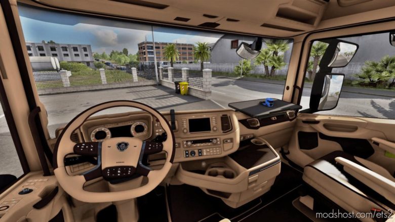 Scania Next GEN Beige-Brown Interior [1.39] for Euro Truck Simulator 2