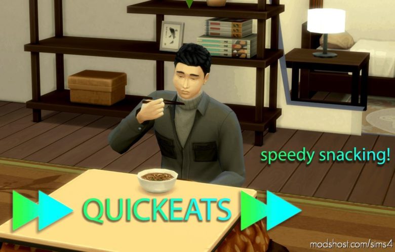 Quickeats By Mikya – EAT And Drink Faster for The Sims 4