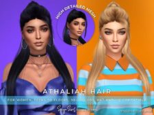 Sonyasims Athaliah Hair for The Sims 4