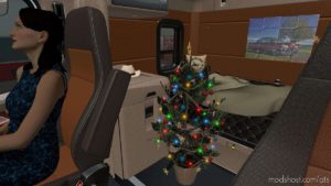 ATS Mod: Beige Interior For Freightliner Cascadia 2019 V0.9 (Image #4)