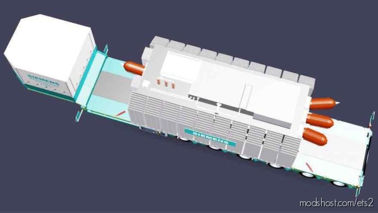 Siemens Heavy Duty Transformer Trailer [1.39] for Euro Truck Simulator 2