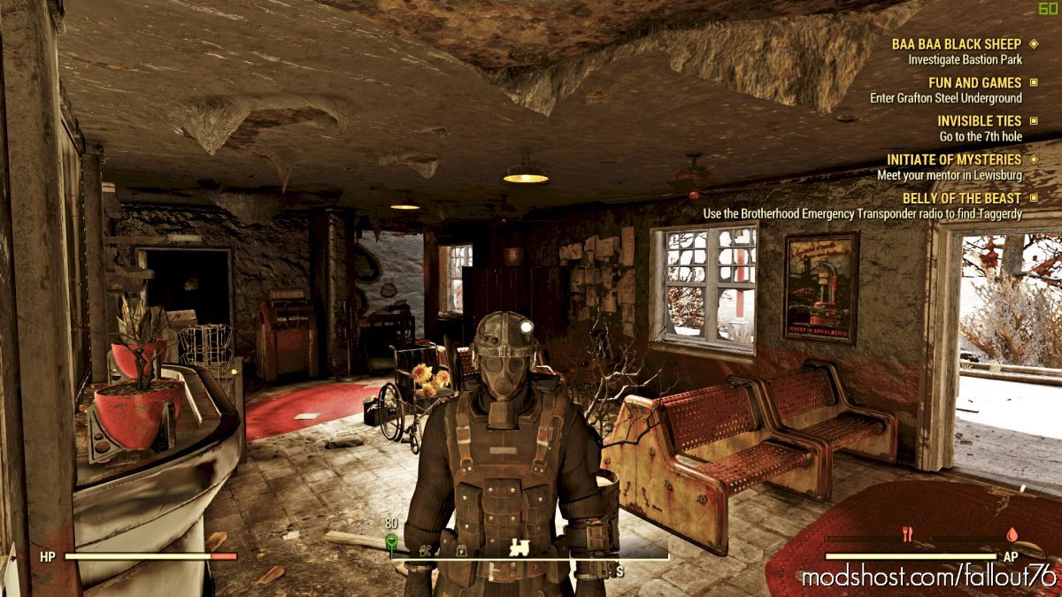Fallout 76 Mining Helmet Replacer Mod Modshost