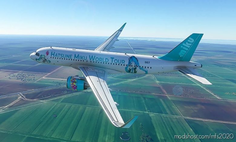 A320Neo Hatsune Miku World Tour II for Microsoft Flight Simulator 2020