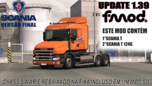 ETS2 Truck Mod: Scania T And T 124G Brazil Edit 1.39 (Image #2)