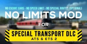 ETS2 Mod: NO Limits Mod V1.3 For Special Transport DLC (BY Frkn64) (Image #2)