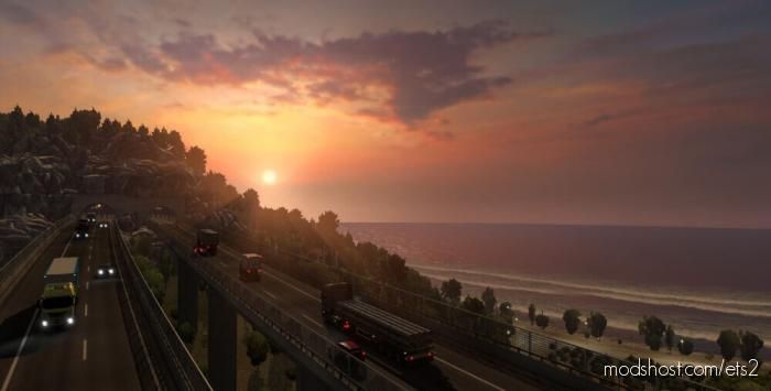 Polar Sunset Night (NO Dark Night) – [1.37]+ for Euro Truck Simulator 2