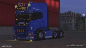 Podi Trans Blue Skin For Scania RJL 5 Series for Euro Truck Simulator 2