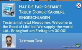 Sims 4 Mod: Far-Distance Truck Driver Career (Image #4)