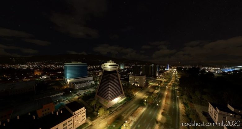 Costa Rica, SAN Jose Night Light Enhancement for Microsoft Flight Simulator 2020