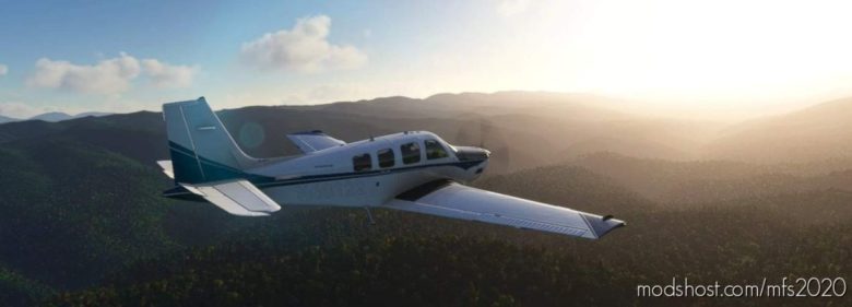 Beechcraft G36 Bonanza “Grey Blue Stripes” (Requested Repaint) for Microsoft Flight Simulator 2020