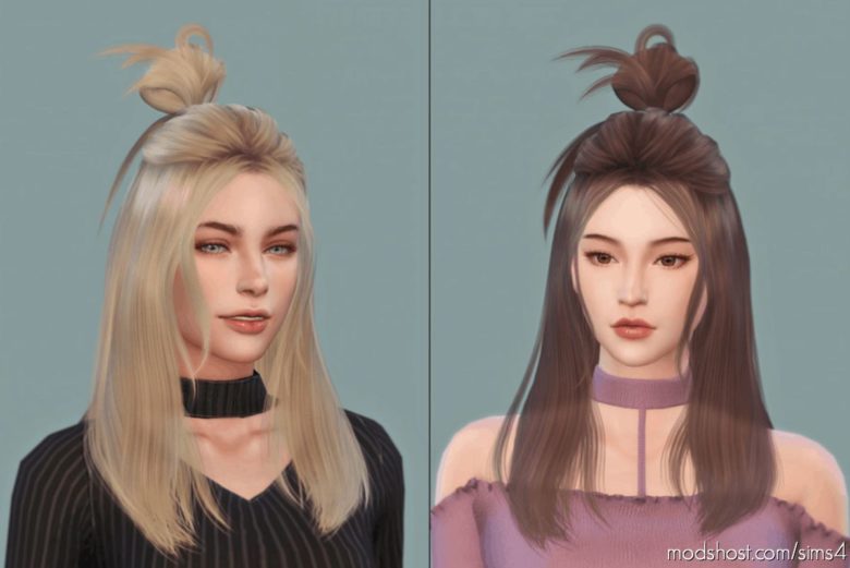 Daisysims Female Hair G24 for The Sims 4