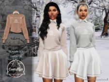 Camuflaje – Reagan SET (Sweater) for The Sims 4