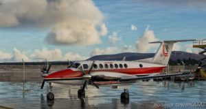 MSFS 2020 Livery Mod: Beechcraft King AIR350 Loganair 1980S (Image #3)