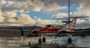 MSFS 2020 Livery Mod: Beechcraft King AIR350 Loganair 1980S (Image #4)