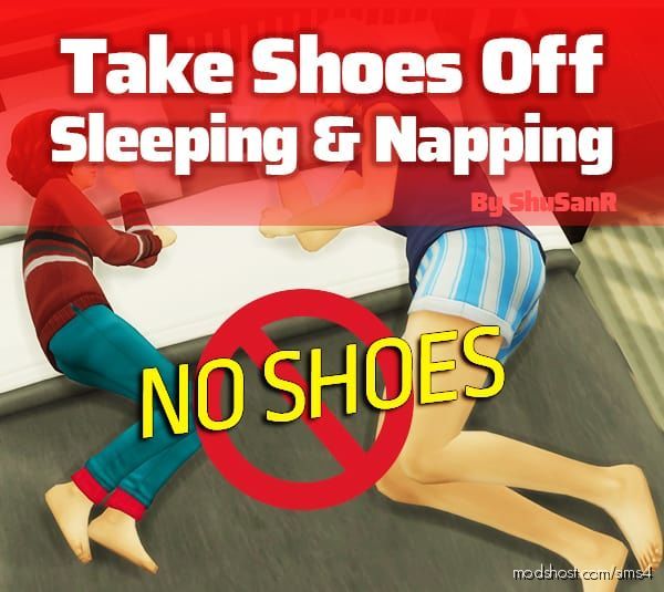 Take Shoes OFF While Sleeping & Napping In BED for The Sims 4