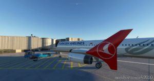 MSFS 2020 Livery Mod: A321 Turkish Airlines 8K/4K (Image #2)