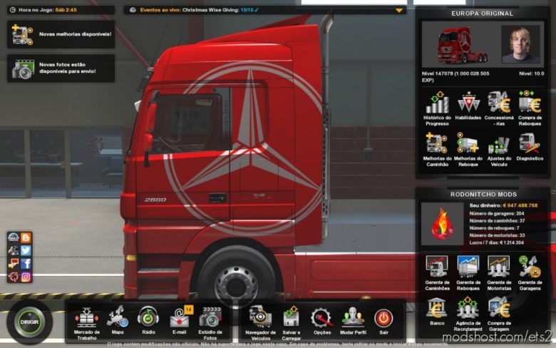 euro truck simulator 2 profile