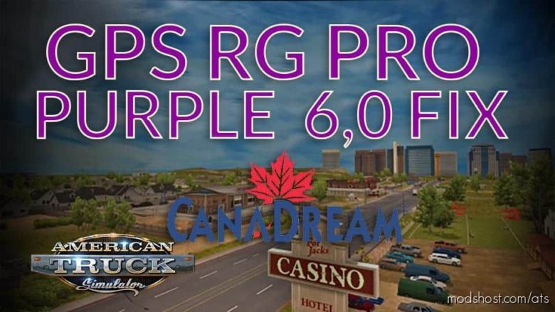 GPS RG PRO Purple FIX Canadream V6.0 for American Truck Simulator