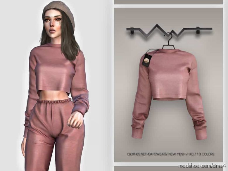 Clothes SET-104 (Sweat) BD397 for The Sims 4