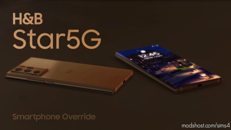H&B Star5G – Smartphone Override for The Sims 4