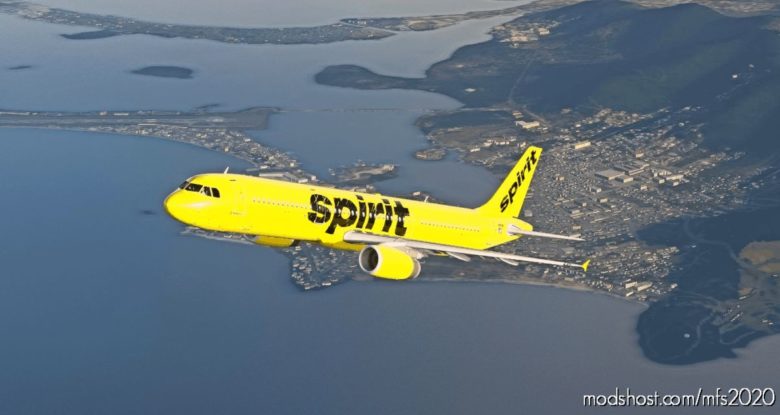 Spirit Airlines A321 (Yellow “Bare Fare”) for Microsoft Flight Simulator 2020