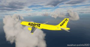 MSFS 2020 Livery Mod: Spirit Airlines A321 (Yellow “Bare Fare”) (Image #2)