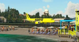 MSFS 2020 Livery Mod: Spirit Airlines A321 (Yellow “Bare Fare”) (Image #3)