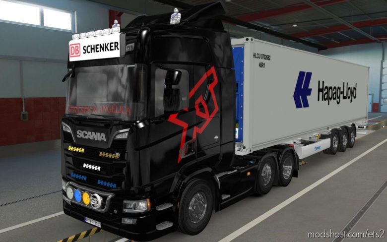 BIG Lightbox Scania R And S 2016 DB Schenker [1.39] for Euro Truck Simulator 2