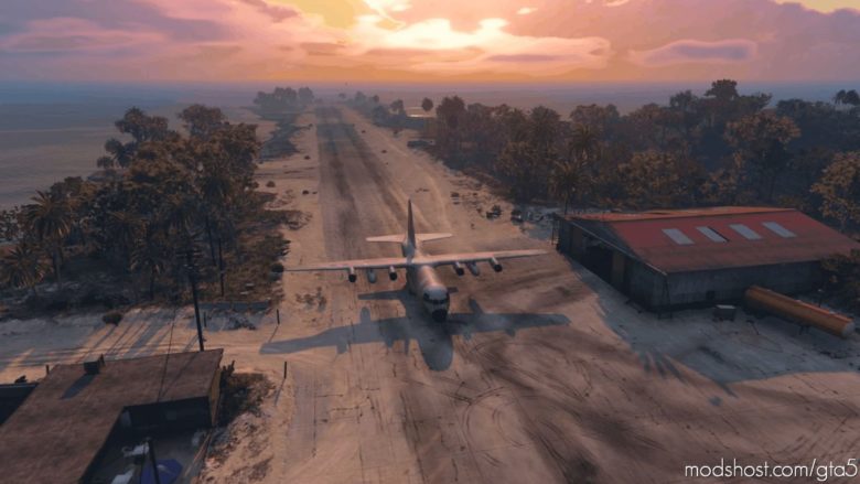 Cayo Perico AIR Access Tweaks: Cleared Runway Vegetation And Removed Invisible Walls for Grand Theft Auto V