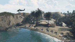 GTA 5 Map Mod: Cayo Perico AIR Access Tweaks: Cleared Runway Vegetation And Removed Invisible Walls (Image #3)