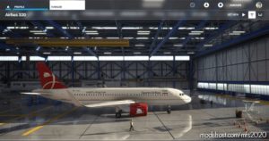 MSFS 2020 A320neo Livery Mod: Iran Qeshm AIR A320 NEO – 4K (Image #3)